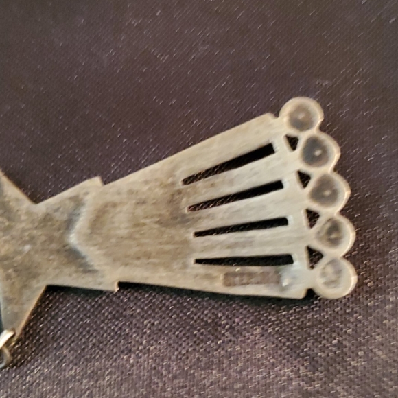 STERLING SILVER MARCASITE NECKLACE - Picture 3 of 5